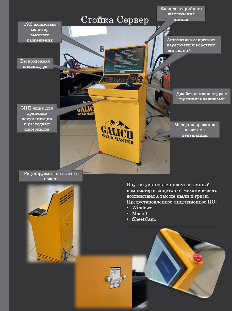 Станок автоматизированной сварки ЧПУ Galich Weld Master 2000×6000 — общий вид