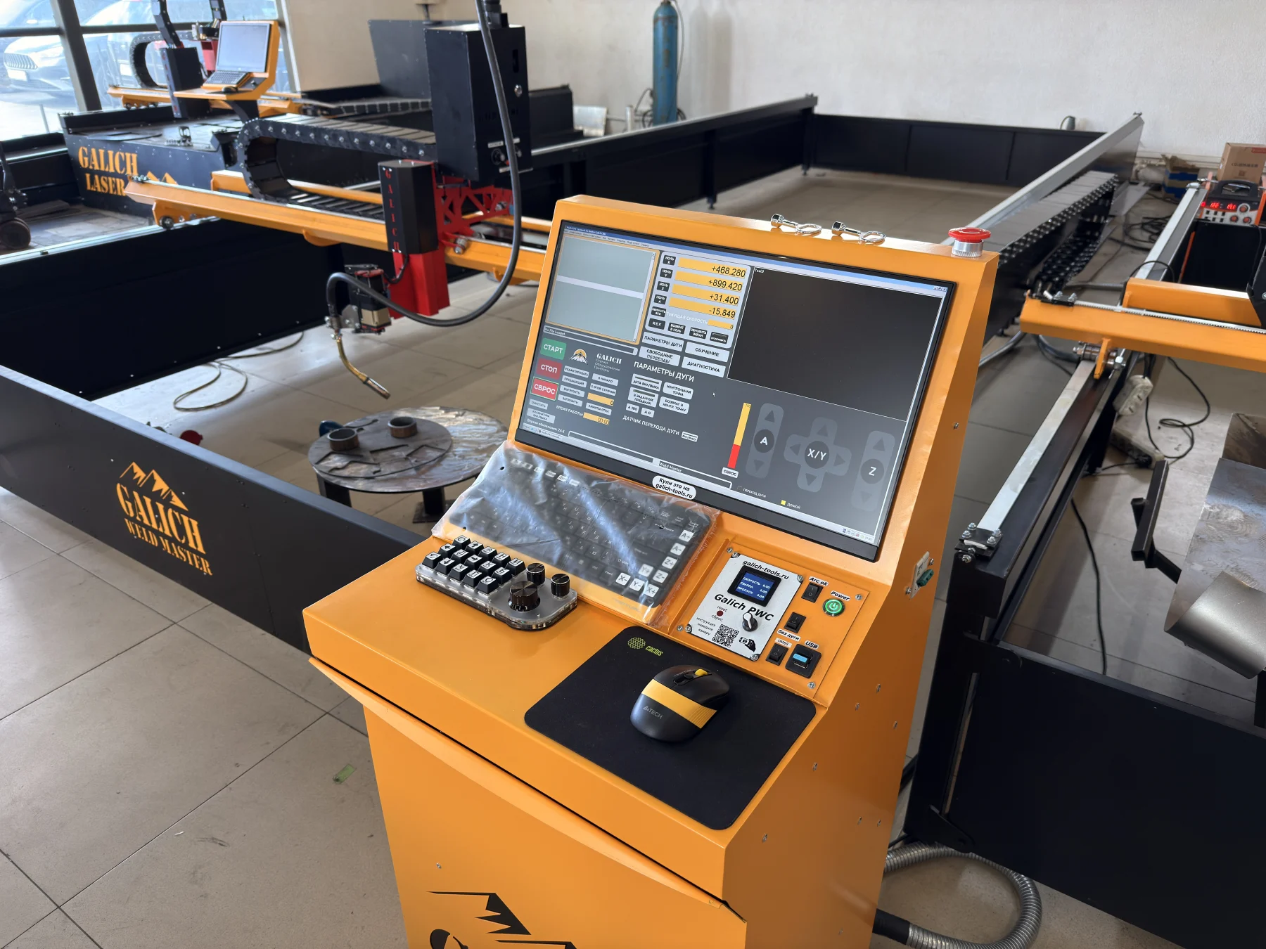 Станок автоматизированной сварки ЧПУ Galich Weld Master 2000×6000 — вид спереди